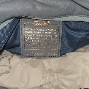 Coach Slate Blue Leather Handbag